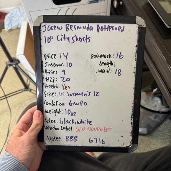 J Crew Bermuda Patterned 10" City Shorts US Womens 12 - Picture 6 of 6